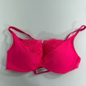 Victoria’s Secret push up neon pink bra size 34C